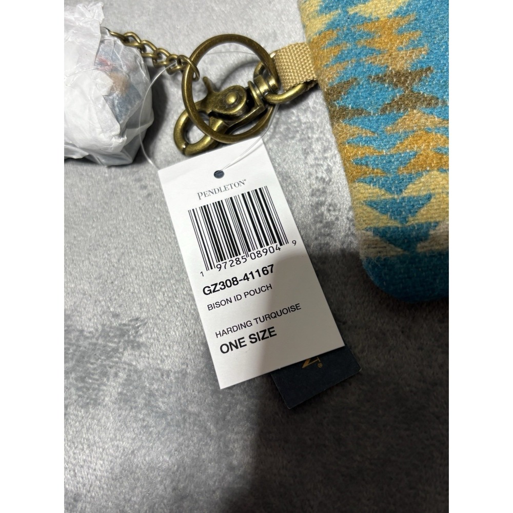 Pendleton Bison Buffalo ID Pouch Harding Turquois… - image 3